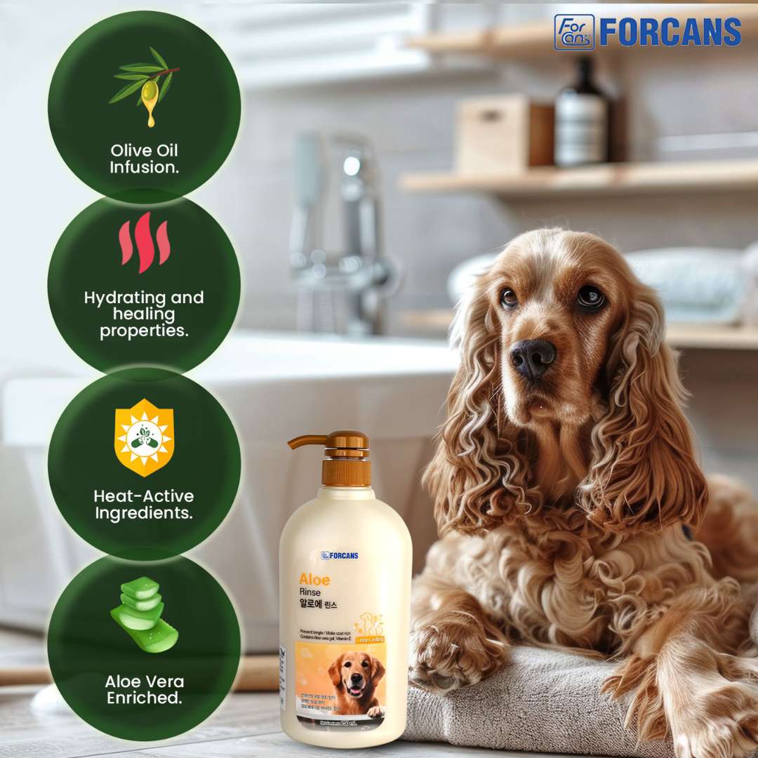 Forcans Aloe Rinse Dog Conditioner, 750 ml - Image 5