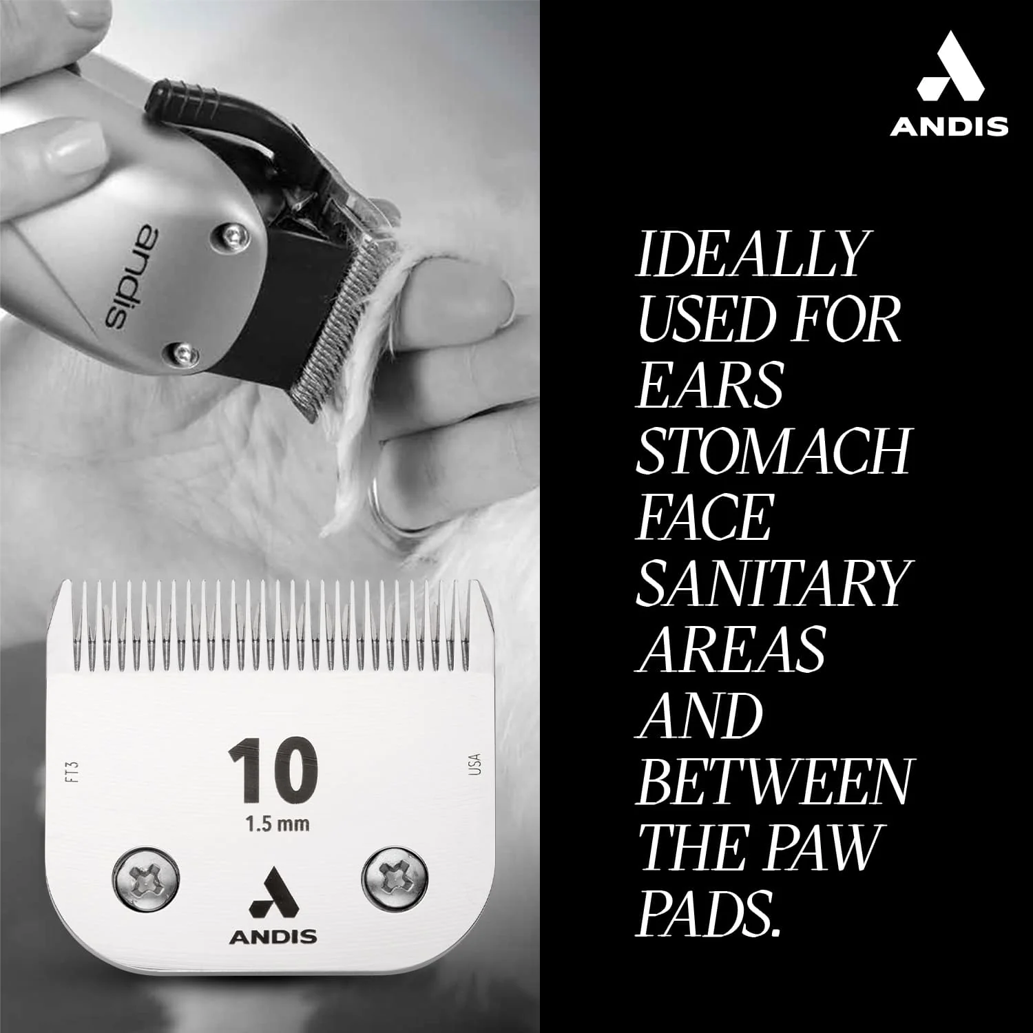 Andis Ceramic Edge Detachable Blade, Size 10 - Image 4