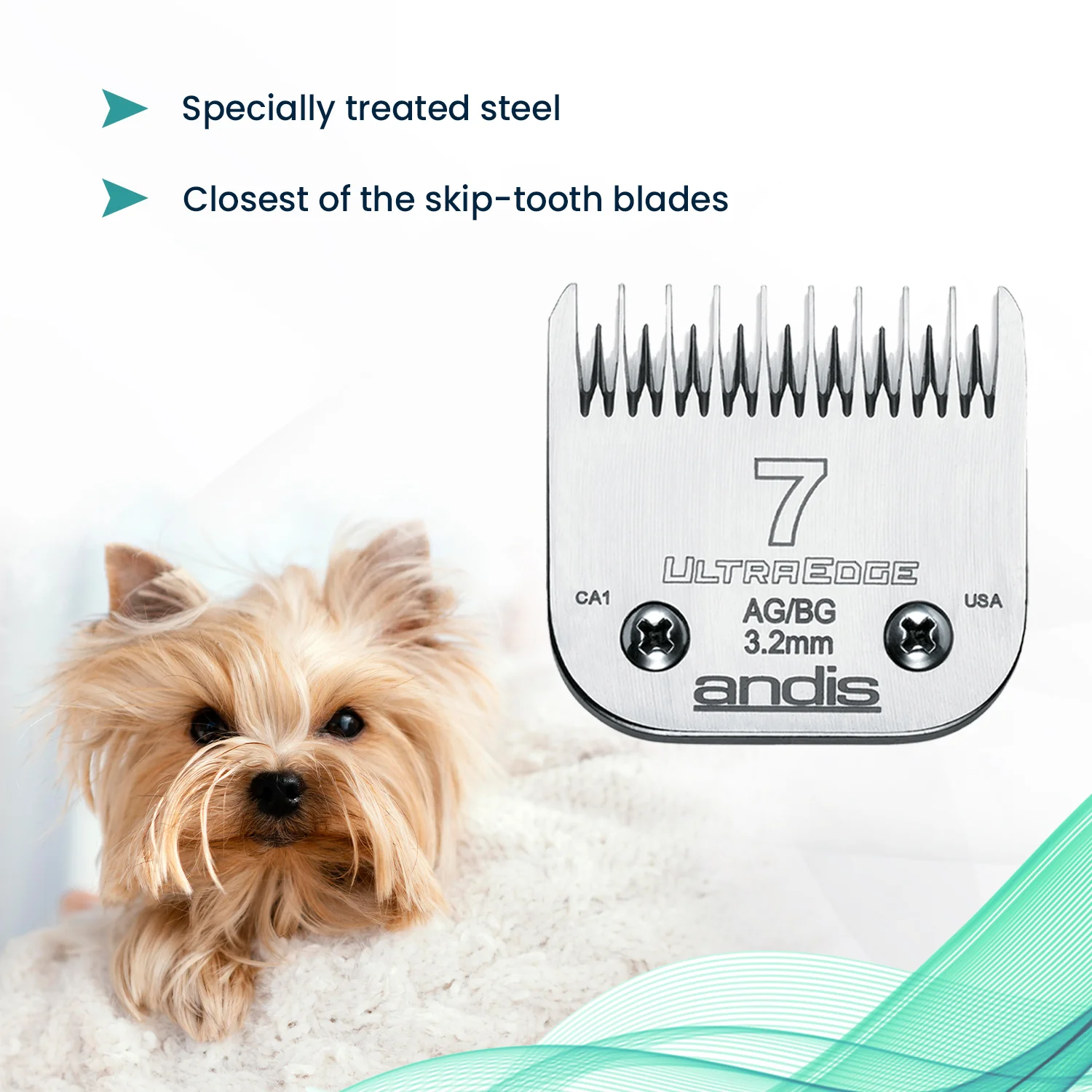 Andis Ultra Edge Blade, Size 7 Skip Tooth - Image 5