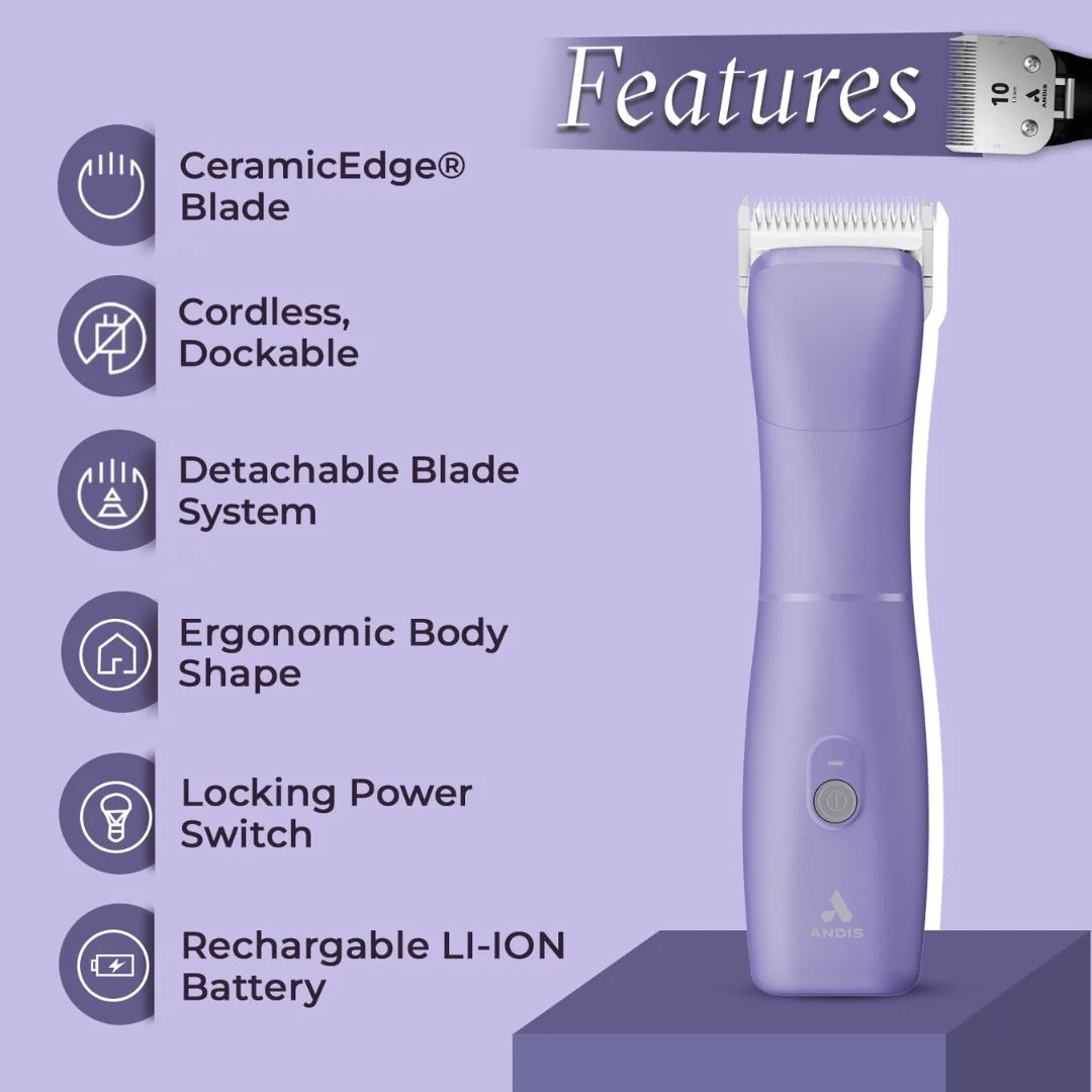 Andis Emerge Clipper- Purple - Image 5