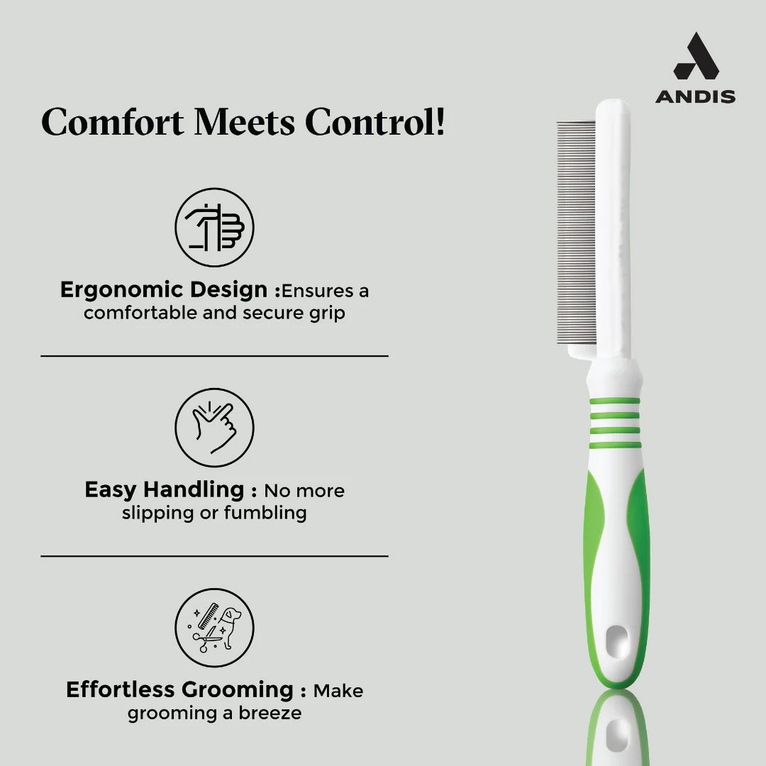 Andis Premium Flea Comb for Dogs and Cats - Image 3