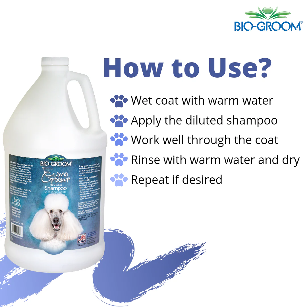 Bio-Groom Econo-Groom Tearless Concentrate Dog Shampoo - Gallon (3.8 L) - Image 4