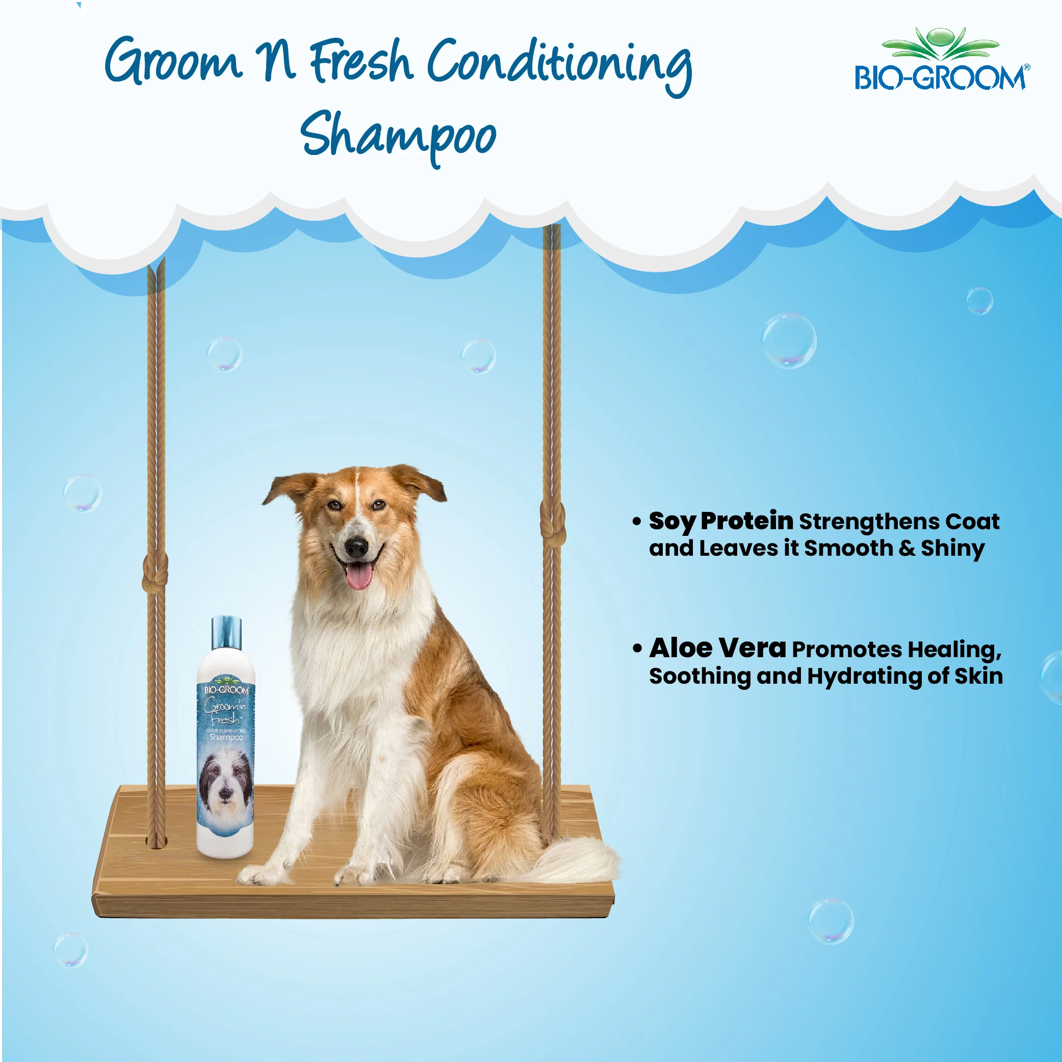 Bio-Groom Groom’n Fresh Odor Eliminating, Sulfate-Free Dog Shampoo (355 ML) - Image 5