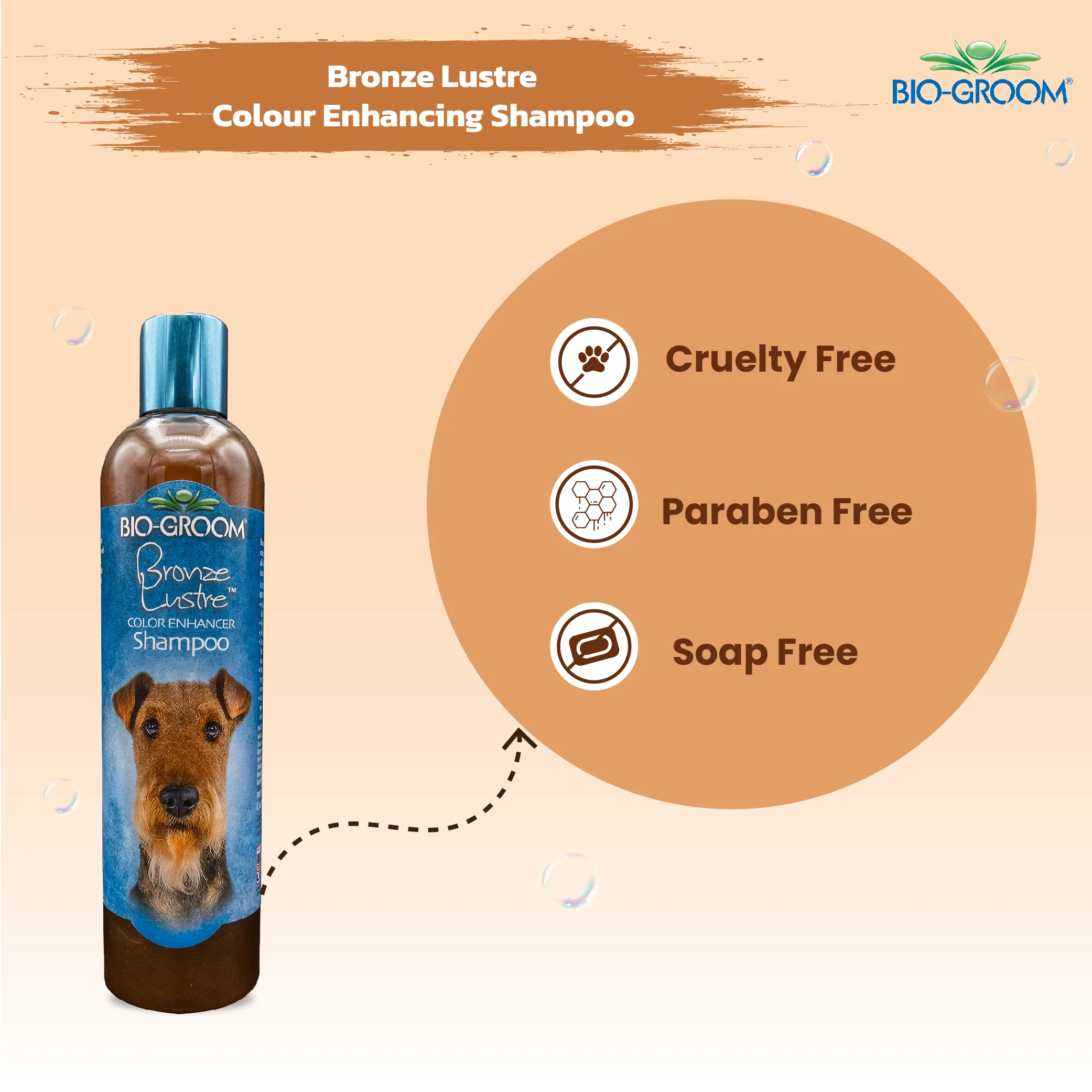 Bio-Groom Bronze Lustre Color Enhancing Dog Shampoo (355 ML) - Image 4