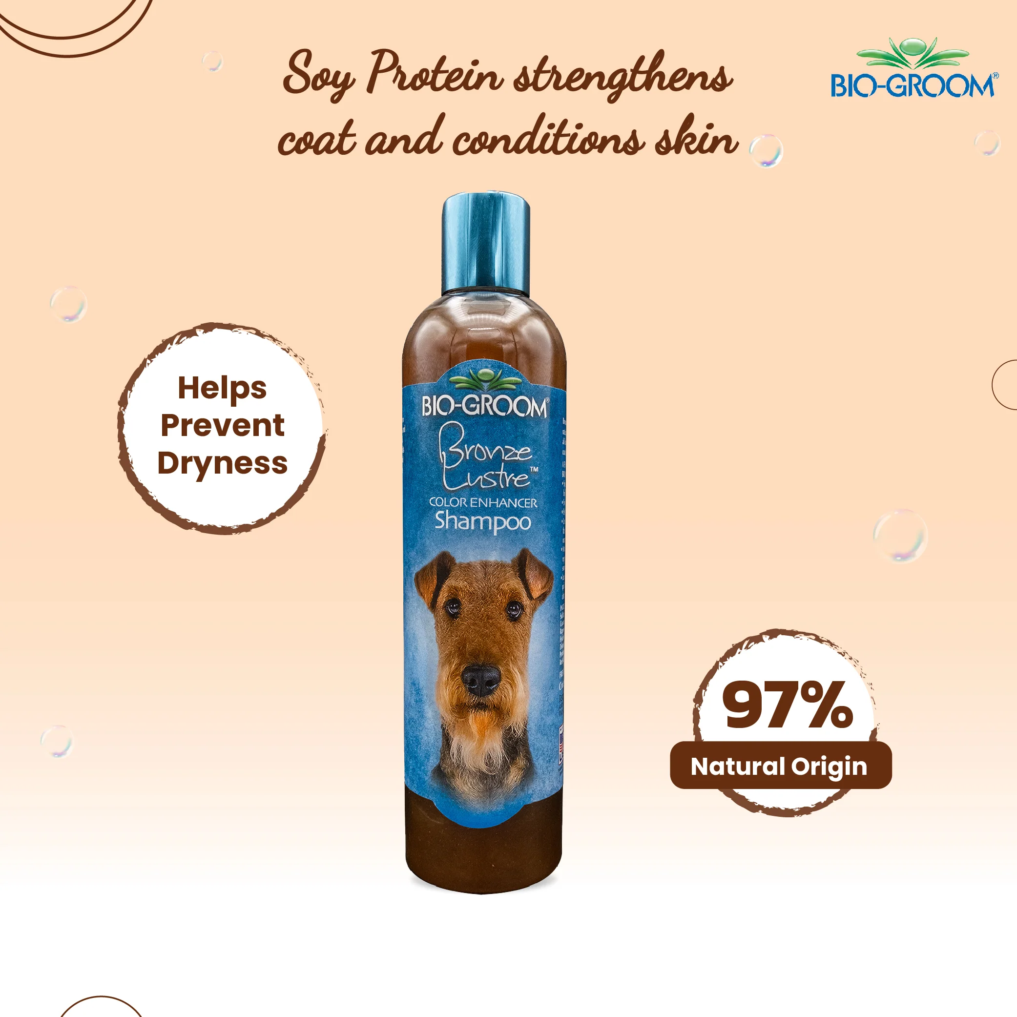 Bio-Groom Bronze Lustre Color Enhancing Dog Shampoo (355 ML) - Image 6