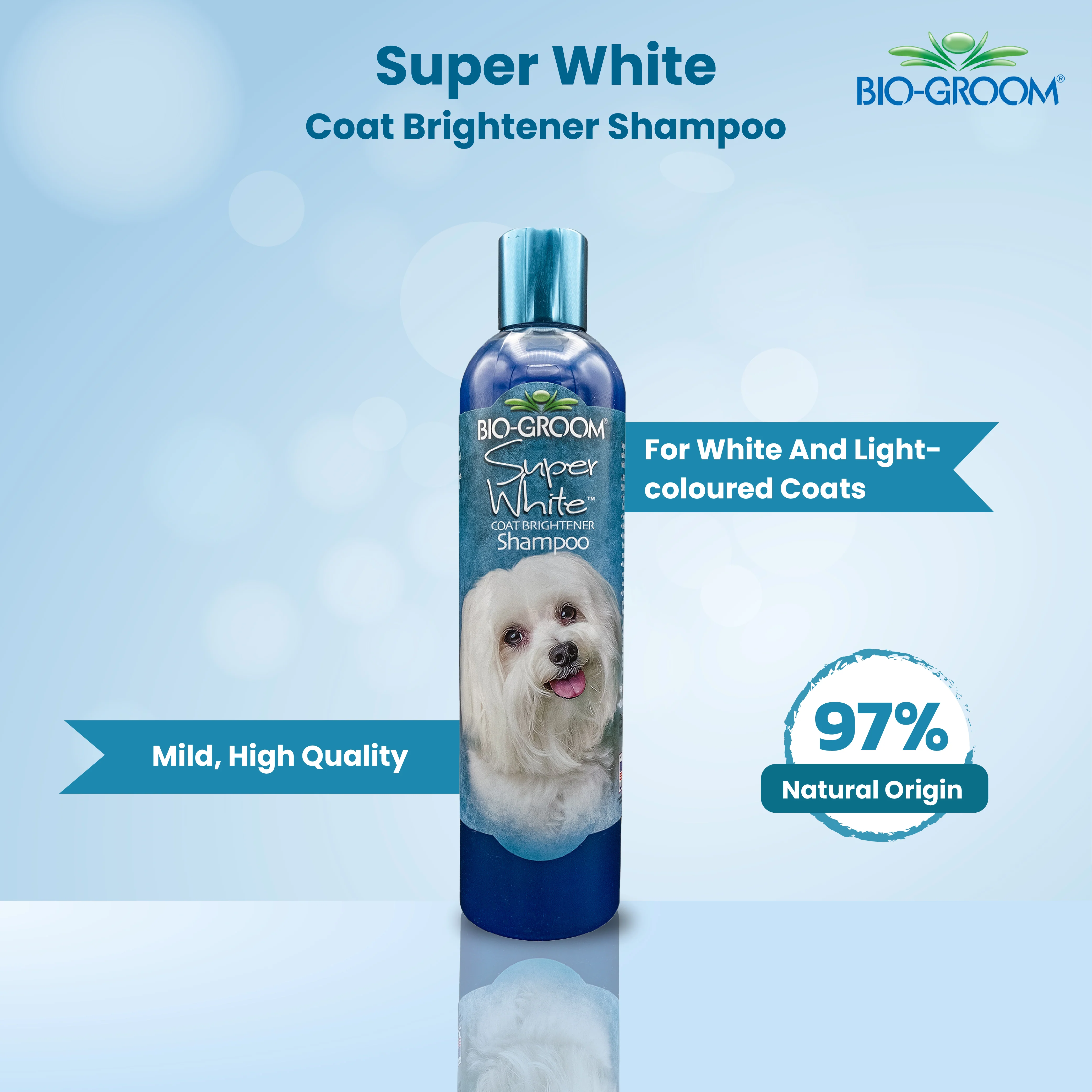 Bio-Groom Super White Coat Brightener Dog Shampoo (355 ML) - Image 3