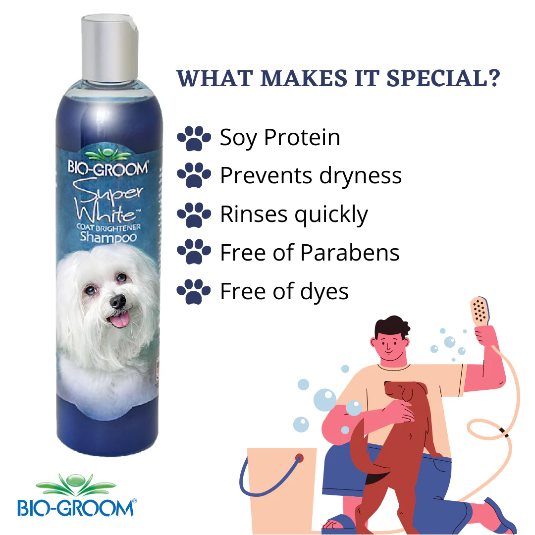 Bio-Groom Super White Coat Brightener Dog Shampoo (355 ML) - Image 4