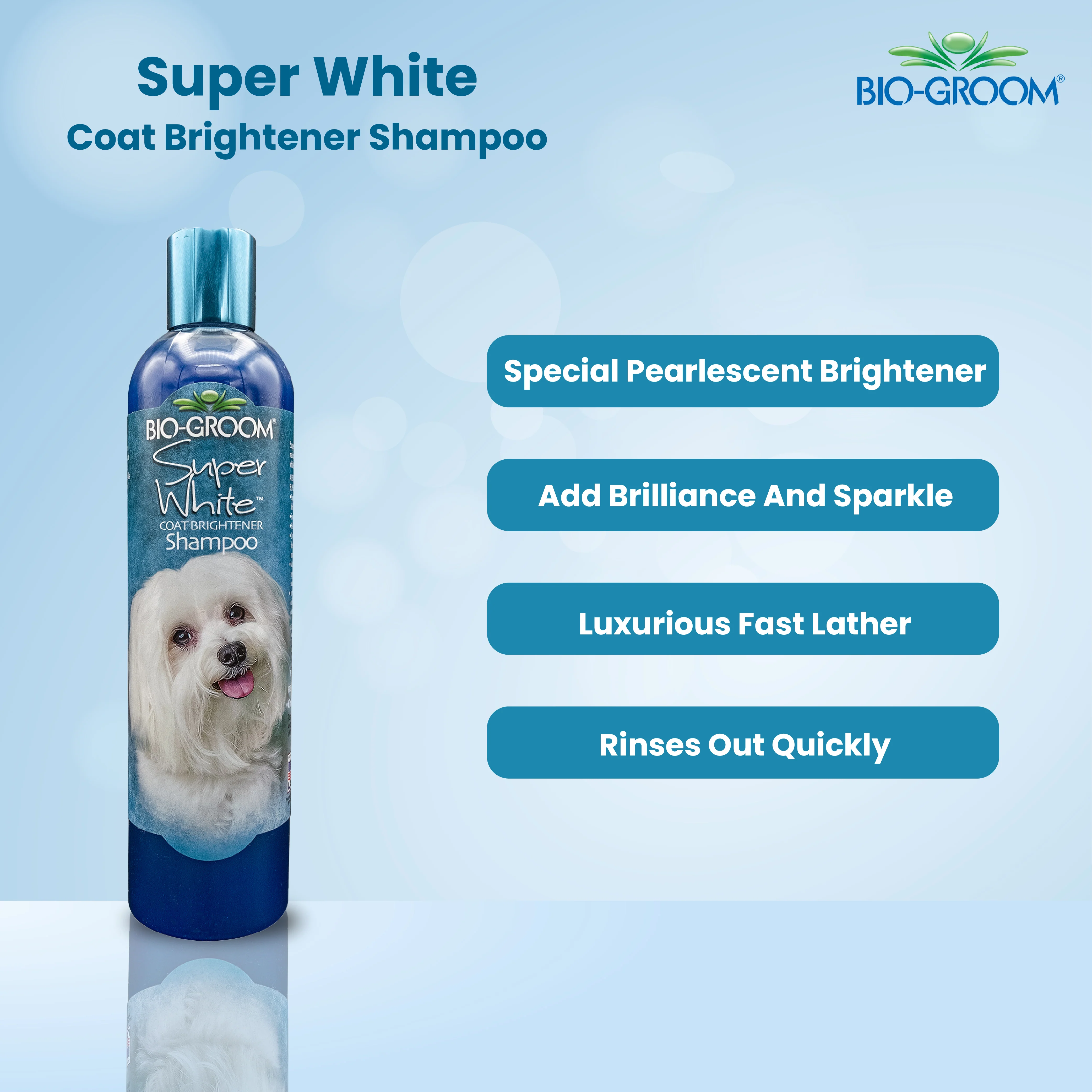 Bio-Groom Super White Coat Brightener Dog Shampoo (355 ML) - Image 6