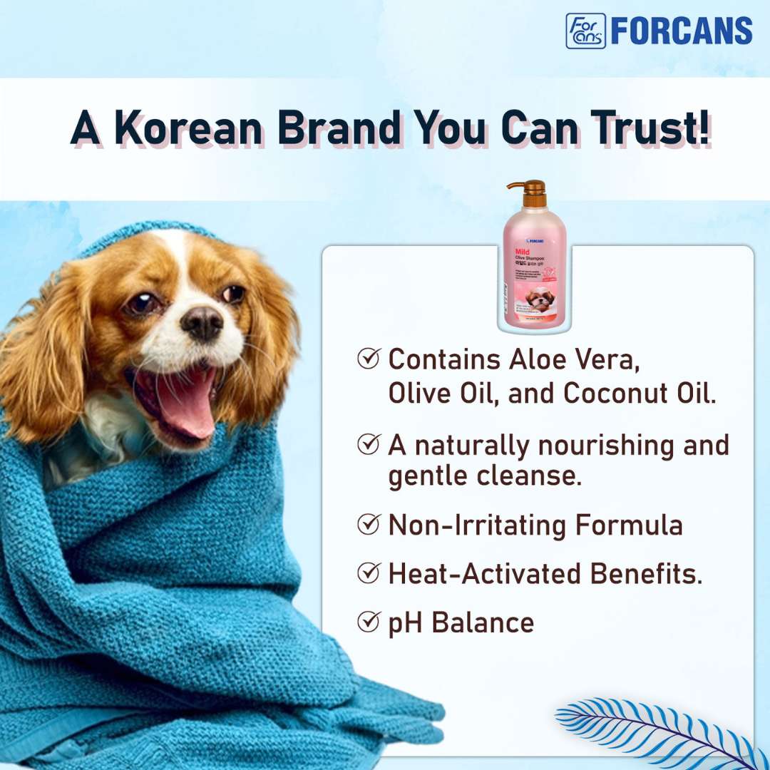 Forcans Mild Olive Shampoo For Dogs, 750 ml - Image 5