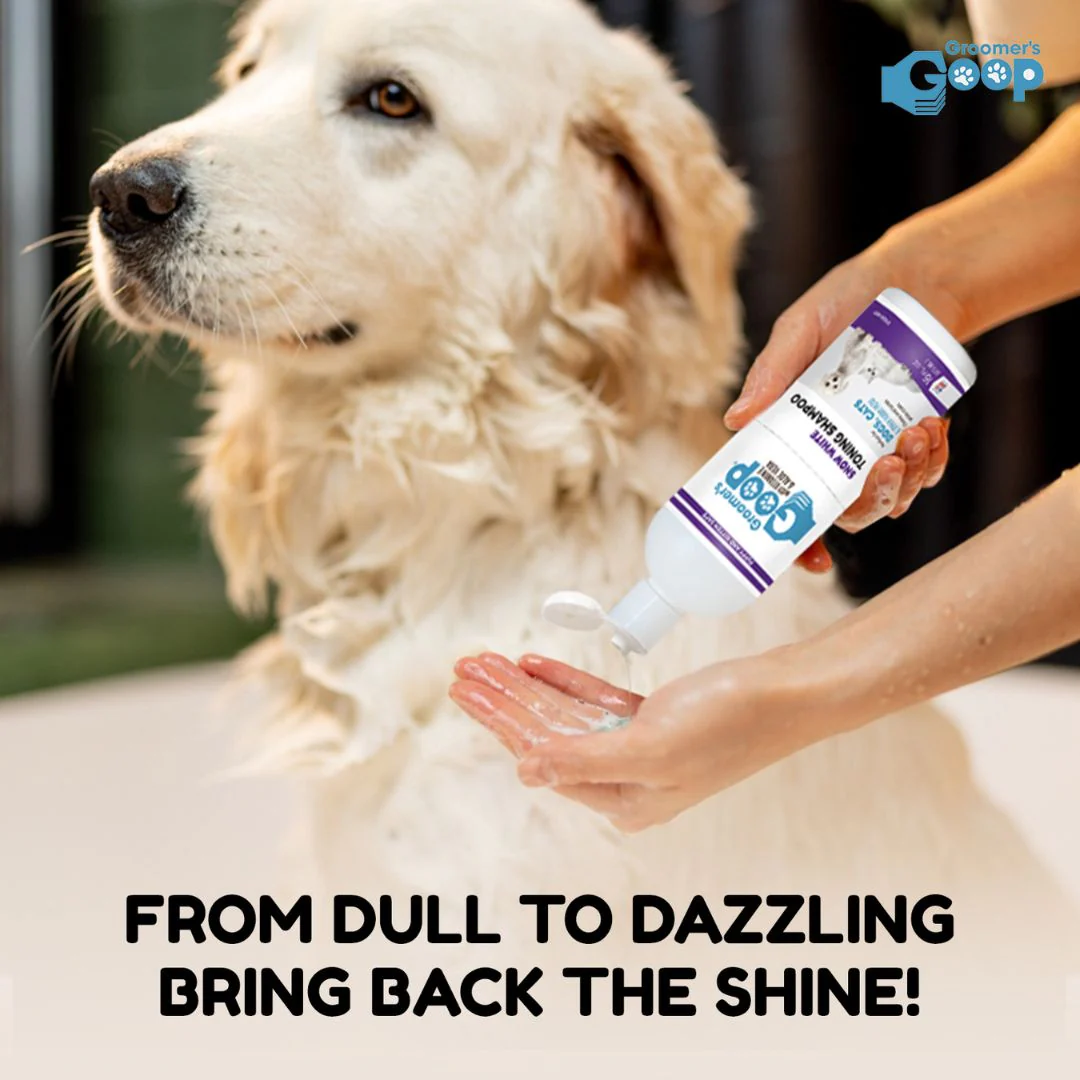 Groomers Goop Snow White Toning Shampoo, 473 ml - Image 4