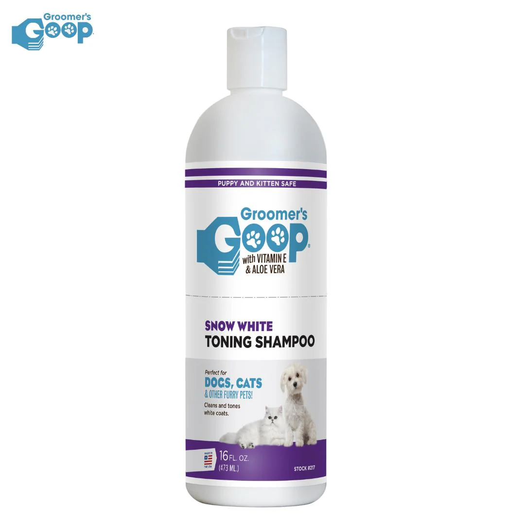 Groomers Goop Snow White Toning Shampoo, 473 ml - Image 9