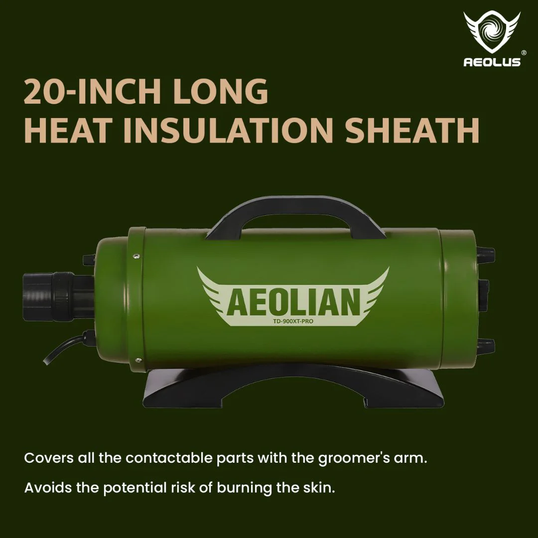 Hercules Pro Ametek Powered Double Motor Pet Dryer - Army - Image 6