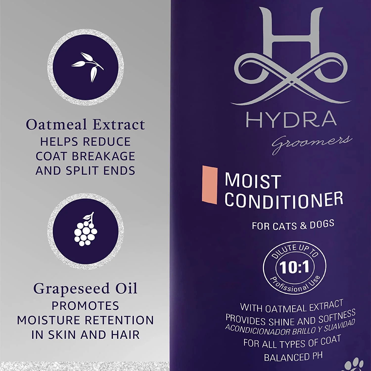 Hydra Groomers Moisturizing Conditioner for Cats and Dogs (1 L) - Image 5