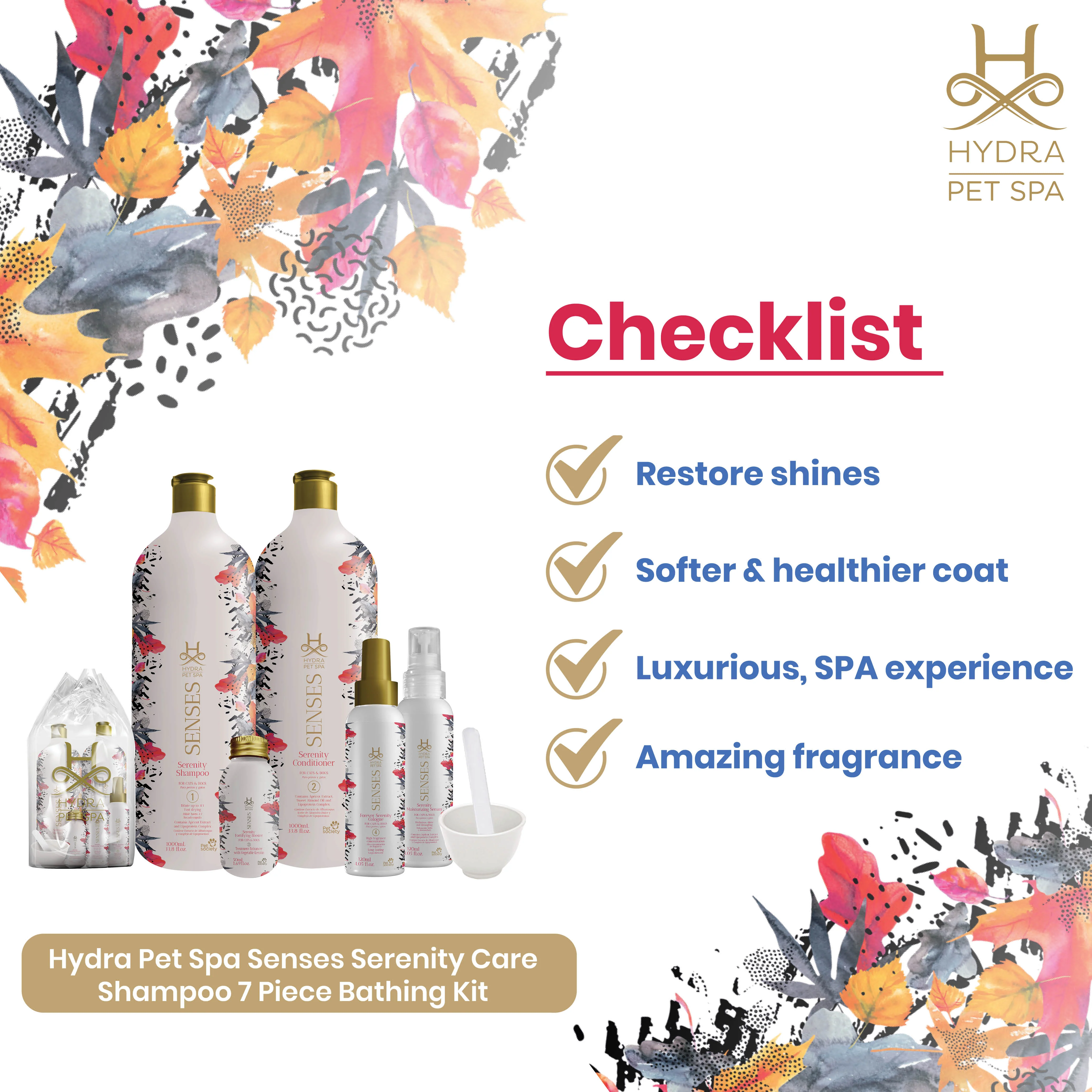 Hydra Spa Senses Serenity Pack of 7 - Dog Bathing Kit - Image 3