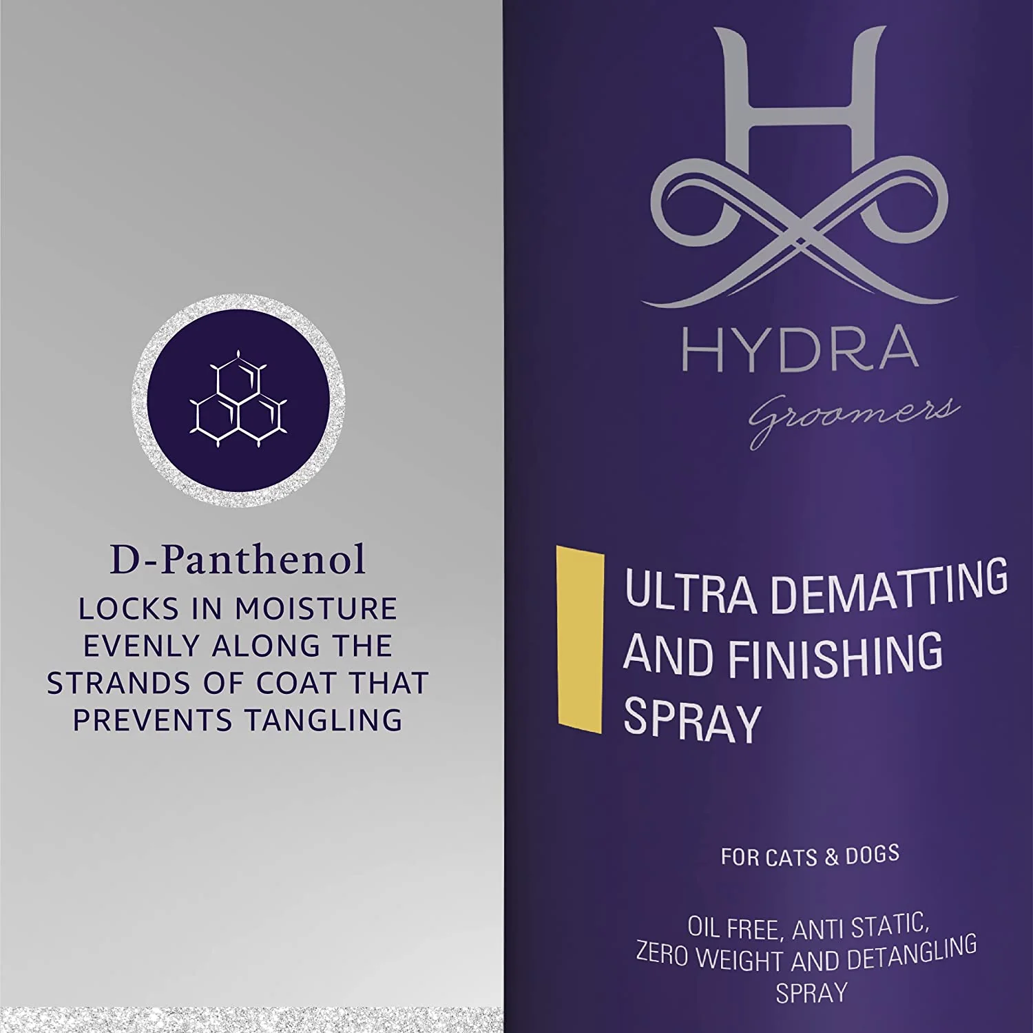 Hydra Groomers Ultra Dematting and Finishing Spray for Cats and Dogs (500 ml) - Image 4