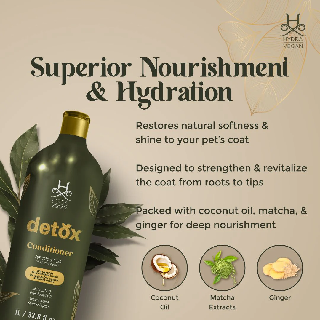 Hydra Vegan Detox Conditioner for Dogs and Cats – 1L - Image 4