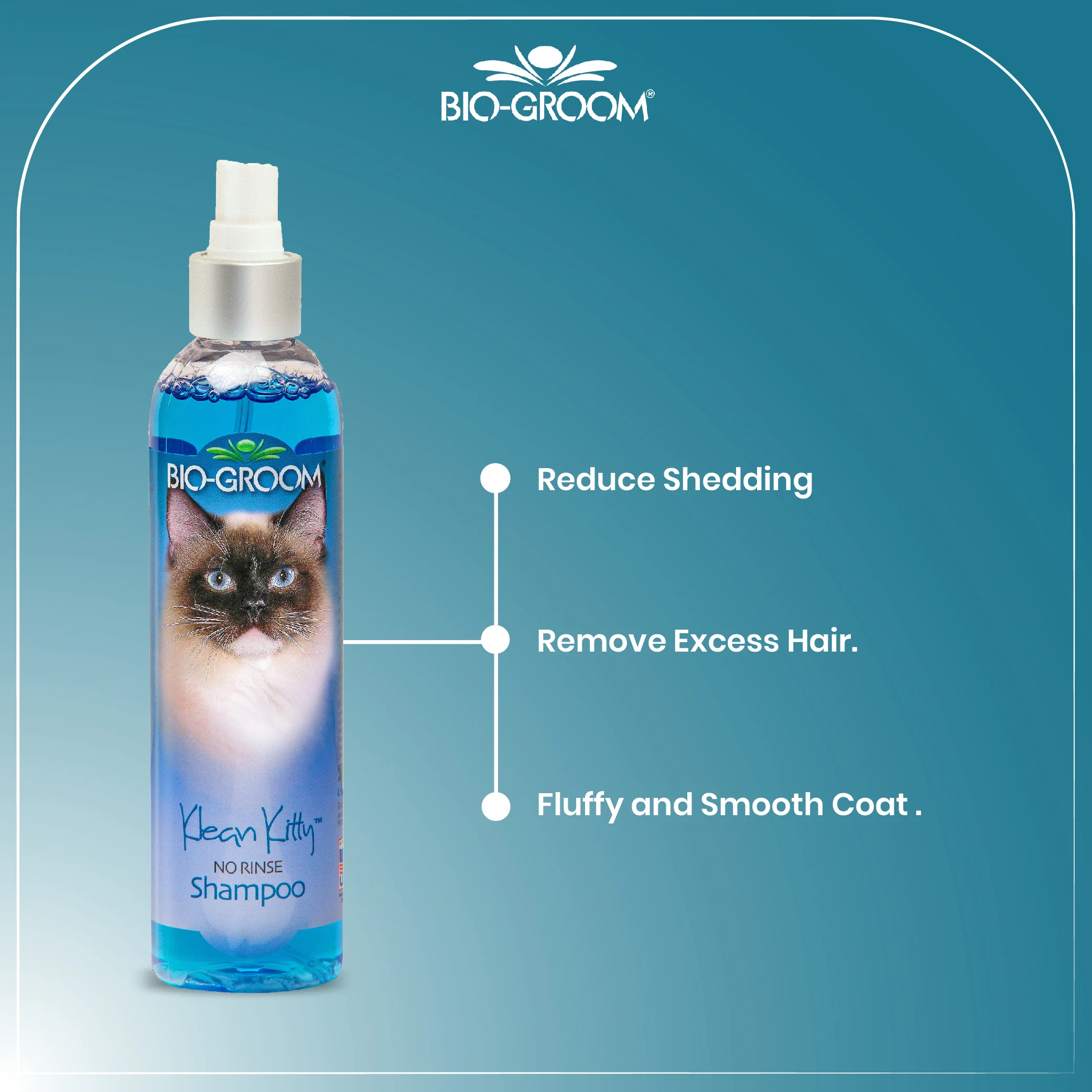 Bio-Groom Klean Kitty No Rinse Dry Shampoo For Cats (236 ML) - Image 3