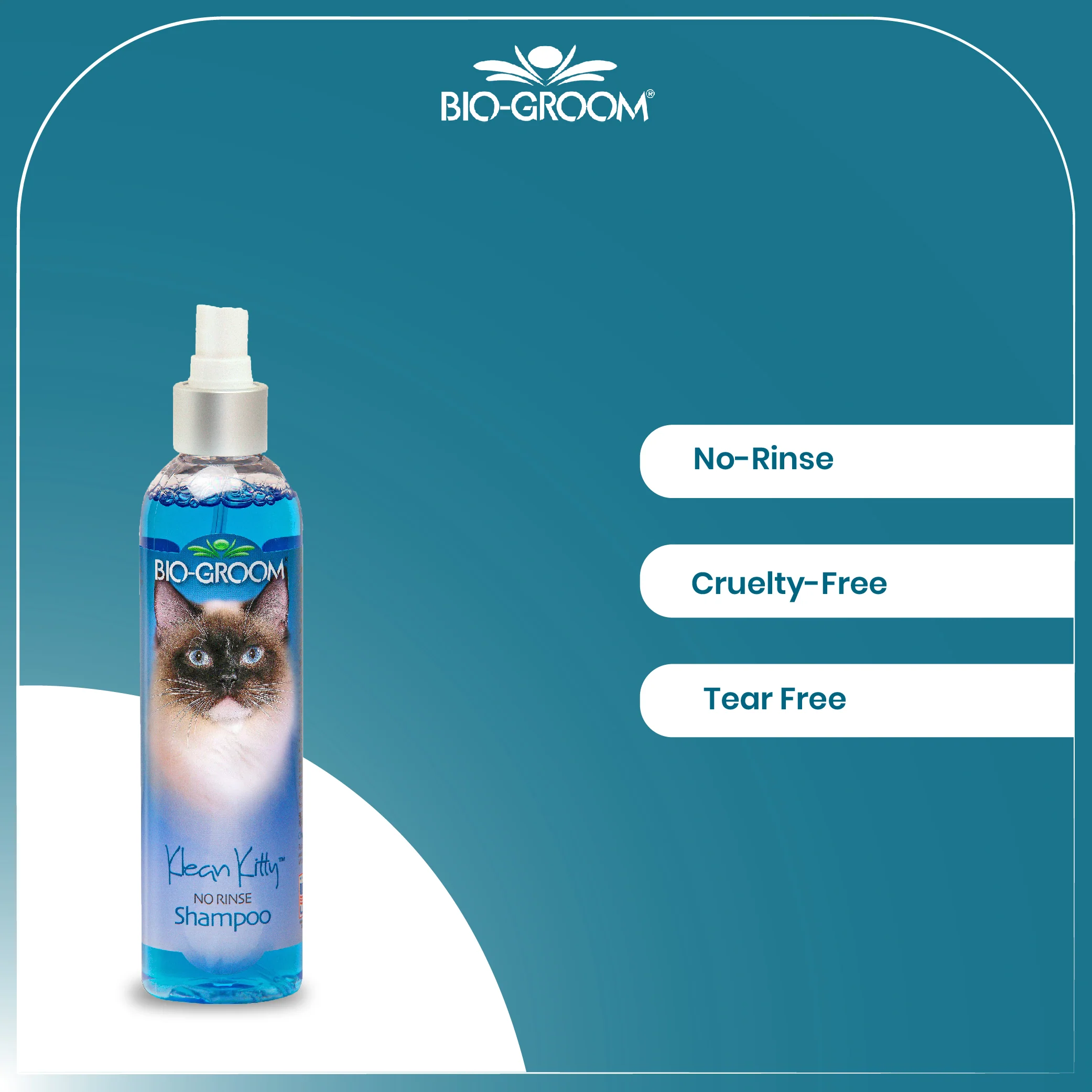 Bio-Groom Klean Kitty No Rinse Dry Shampoo For Cats (236 ML) - Image 4