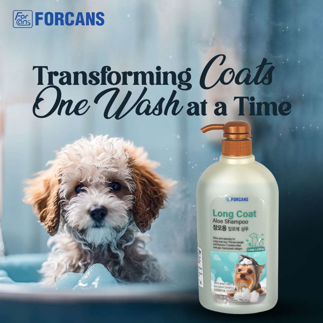 Forcans Aloe Shampoo for Dogs with Long Coats, 750 ml - Image 6