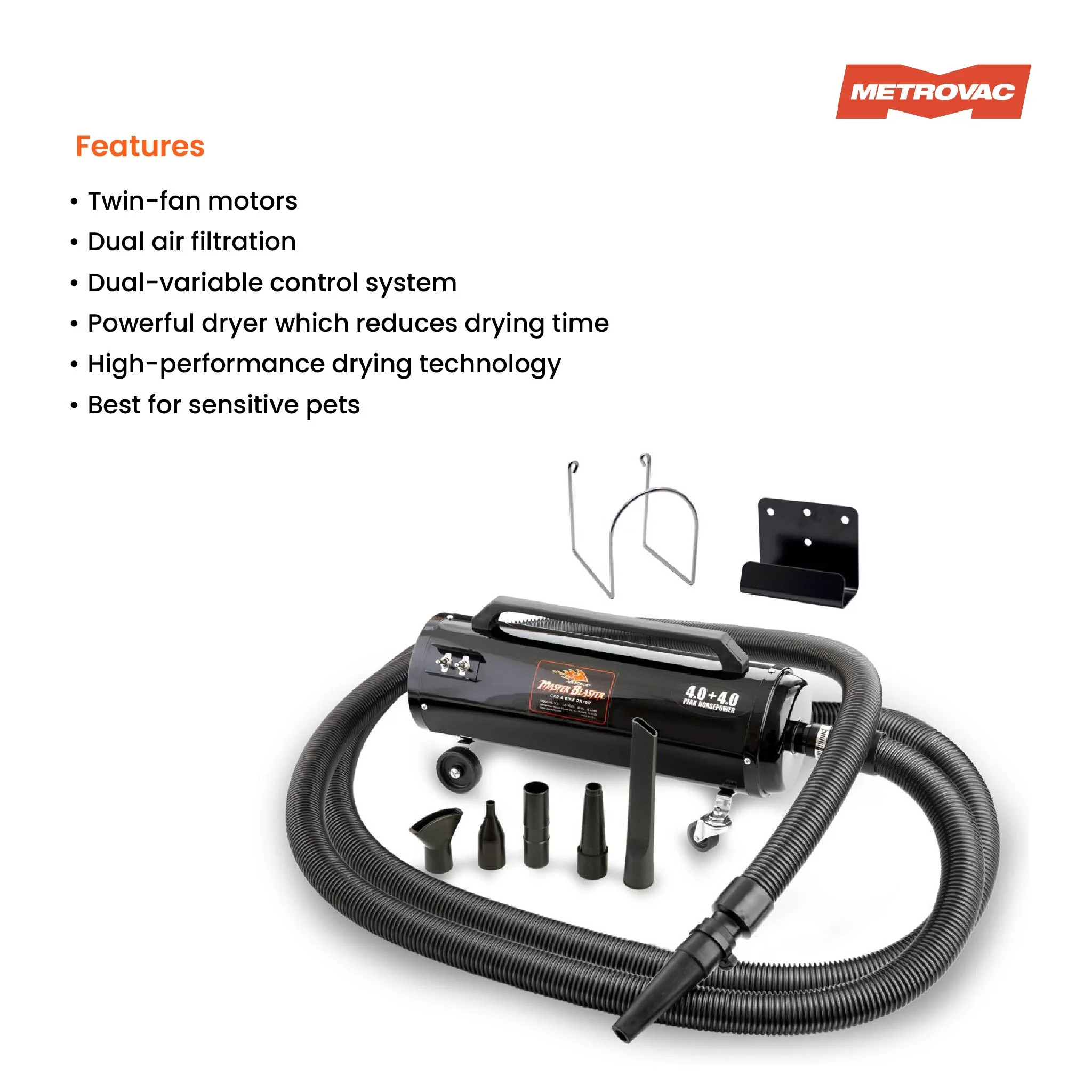 Metrovac Master Blaster® Variable Control Pet Dryer - Image 3