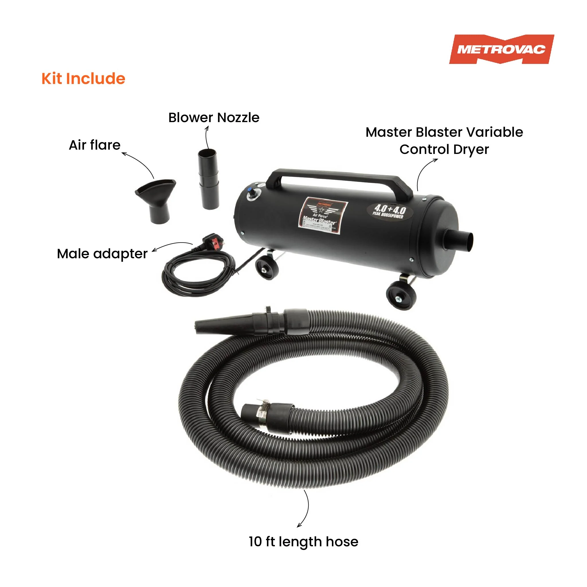 Metrovac Master Blaster® Variable Control Pet Dryer - Image 5