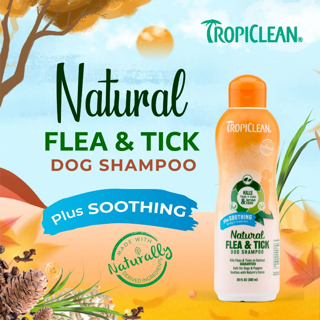 Tropiclean Natural Flea & Tick Shampoo For Pets With Plus Soothing - Image 4