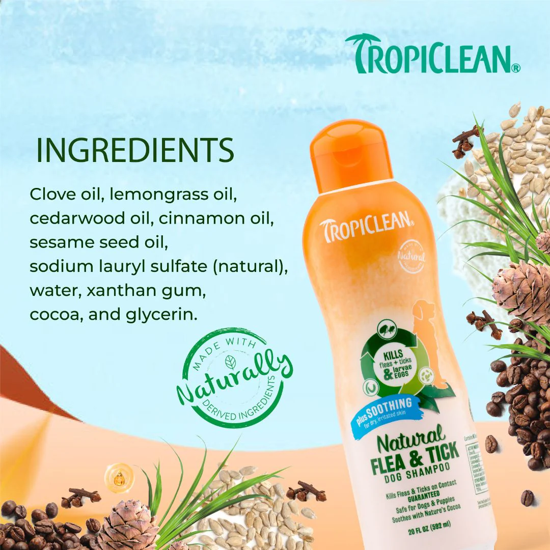 Tropiclean Natural Flea & Tick Shampoo For Pets With Plus Soothing - Image 7