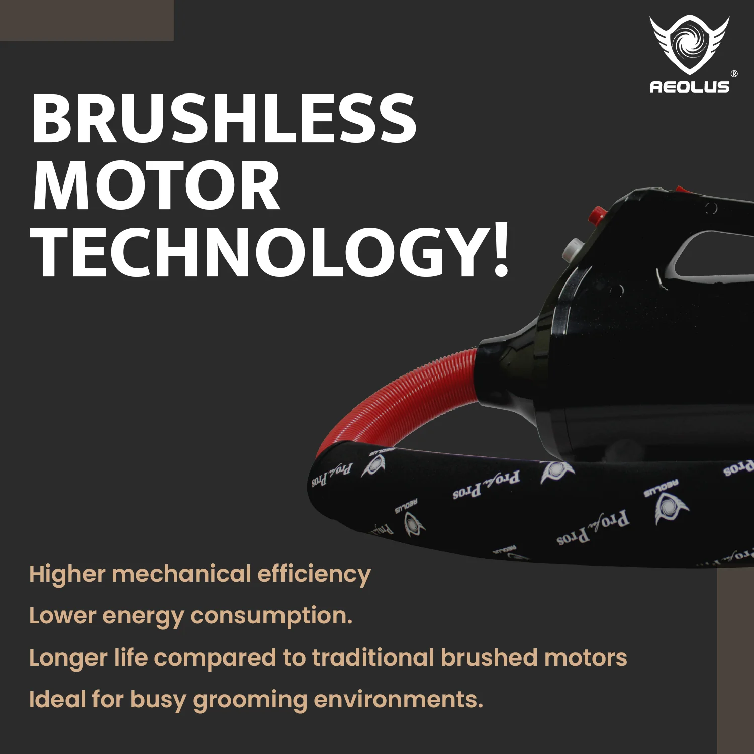 Aeolus Nova Brushless Motor Pet Dryer - Image 4