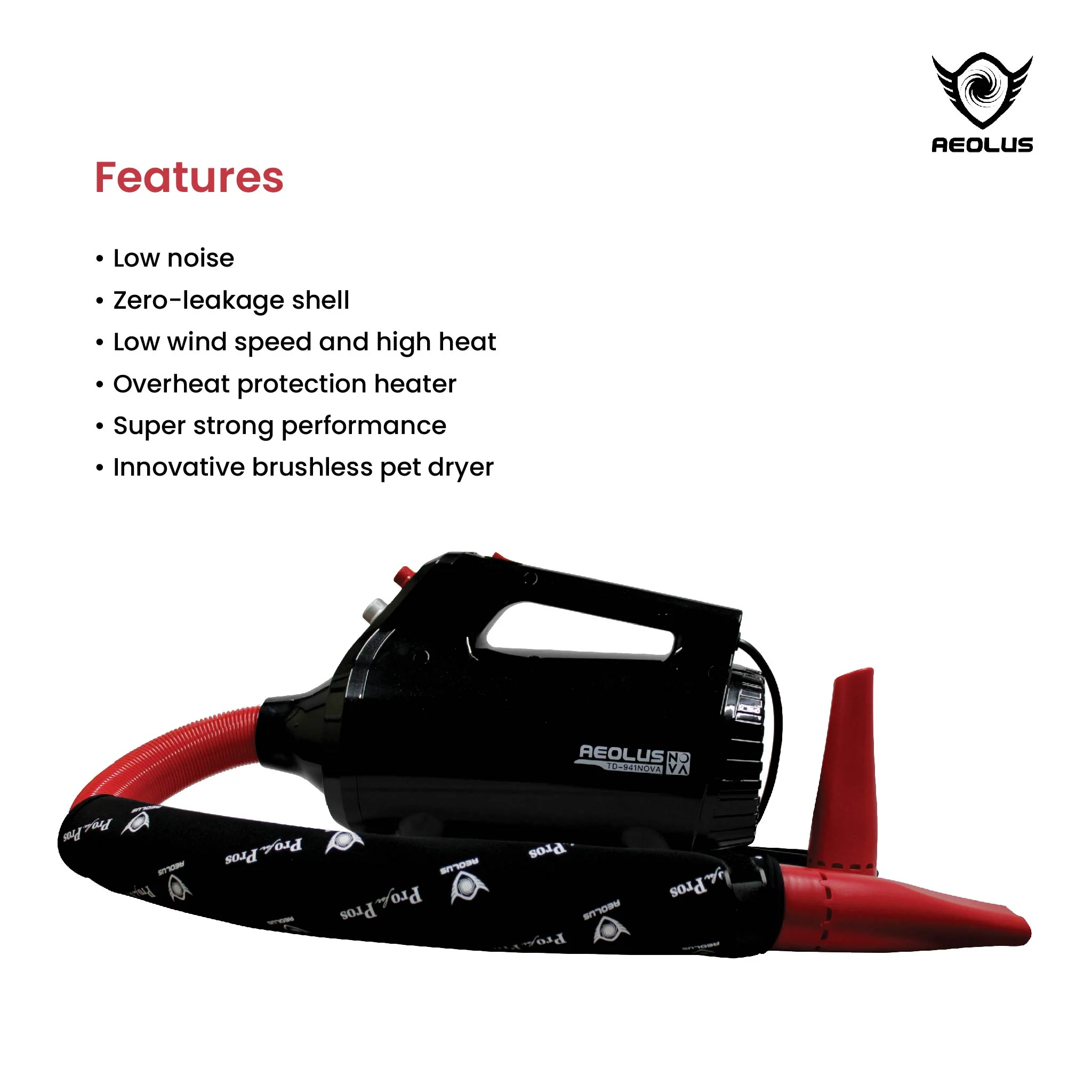 Aeolus Nova Brushless Motor Pet Dryer - Image 7