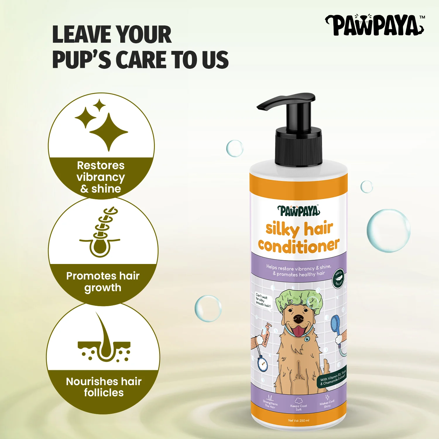 Pawpaya Silky Hair Conditioner, 250 ml - Image 4