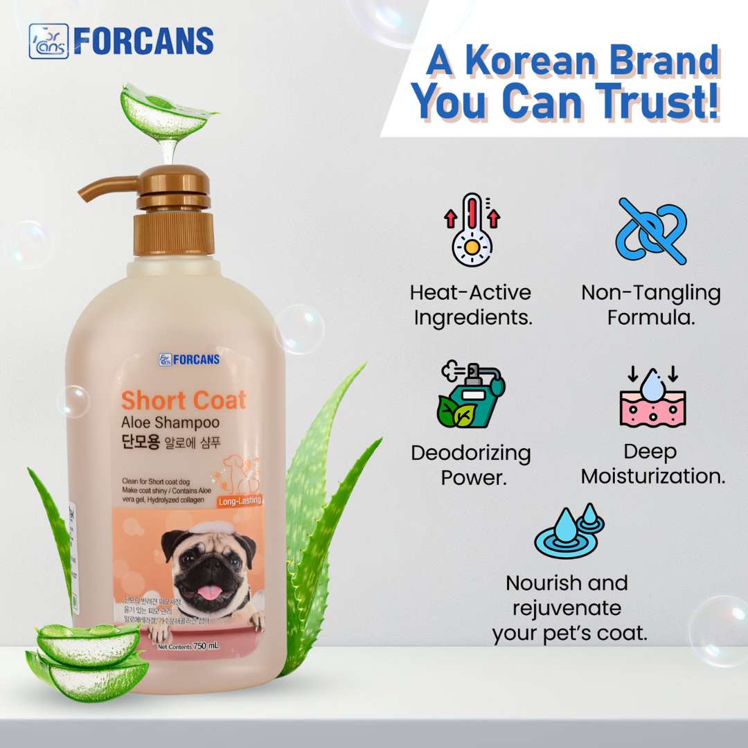 Forcans Short Coat Aloe Dog Shampoo, 750 ml - Image 3