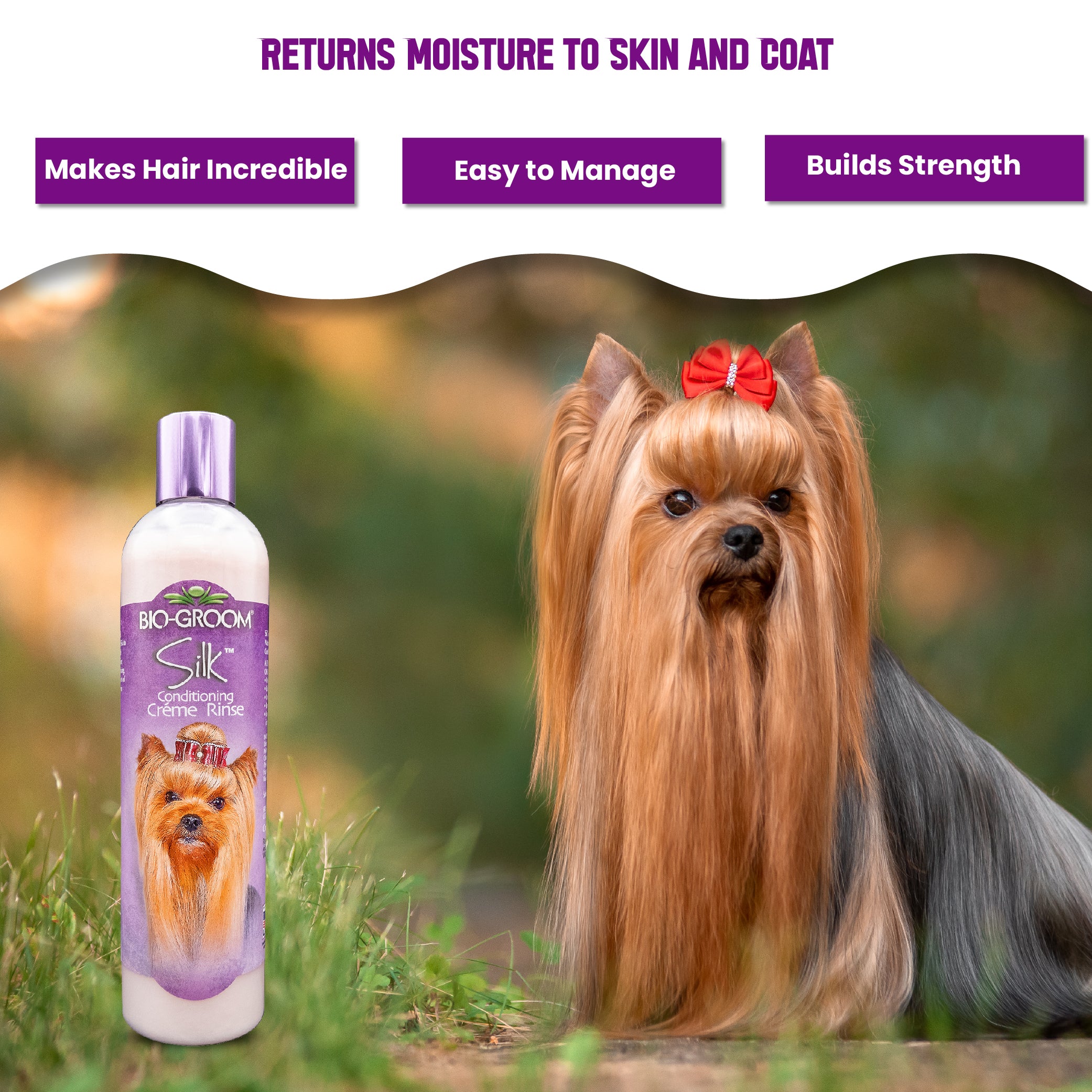Bio-Groom Silk Conditioning Crème Rinse Dog Conditioner (355 ML) - Image 6