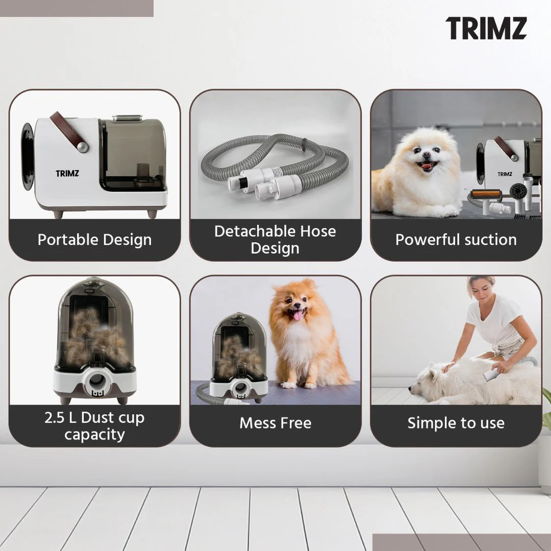 Trimz Pet Grooming Kit & Vacuum Suction for Pet Owners-Professional Grooming Kit - Image 5